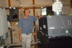 Bernie with the new NEC 1200 Digital Projector