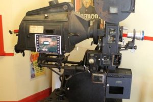 Old Simplex projector used at the Majestic Theatre from 1930 to 1984